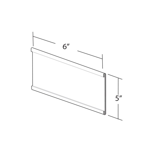 Azar Displays 6"W x 5"H Adhesive-Back Nameplate, PK10 199616 - main